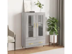 vidaXL Highboard Grau Sonoma 69,5x31x115 cm Holzwerkstoff 828282* Vitrinen