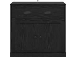 vidaXL Highboard Schwarz Eichen-Optik 70 x 35,5 x 67,5 cm 881419