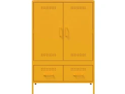 vidaXL Highboard Senf 68x39x101,5 cm Stahl 843111* Kommode