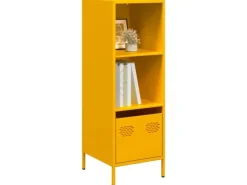 vidaXL Highboard Senf 35x39x103,5 cm Stahl 851379