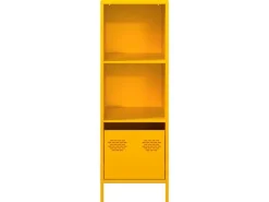 vidaXL Highboard Senf 35x39x103,5 cm Stahl 851379
