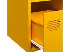 vidaXL Highboard Senf 35x39x103,5 cm Stahl 851379