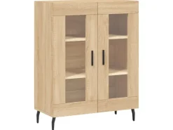 vidaXL Highboard Sonoma-Eiche 69,5x34x180 cm Holzwerkstoff 3195750