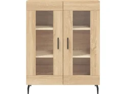 vidaXL Highboard Sonoma-Eiche 69,5x34x180 cm Holzwerkstoff 3195750