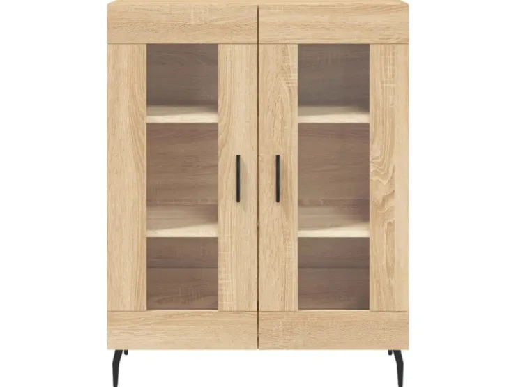 vidaXL Highboard Sonoma-Eiche 69,5x34x180 cm Holzwerkstoff 3195750