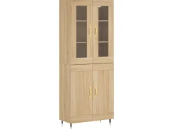 vidaXL Highboard Sonoma-Eiche 69,5x34x180 cm Holzwerkstoff 3198324* Vitrinen