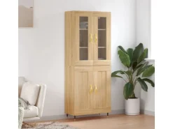 vidaXL Highboard Sonoma-Eiche 69,5x34x180 cm Holzwerkstoff 3198324* Vitrinen