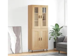 vidaXL Highboard Sonoma-Eiche 69,5x34x180 cm Holzwerkstoff 3198356* Vitrinen
