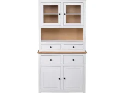 vidaXL Highboard Weiß 93x40,5x180 cm Kiefernholz Panama* Kommode