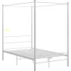 vidaXL Himmelbett Weiß Metall 120x200 cm651108* Betten