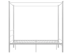 vidaXL Himmelbett Weiß Metall 120x200 cm651108* Betten