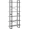 vidaXL Hochschrank Grau Sonoma 100x30x210 cm Holzwerkstoff* Büroregale