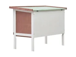 vidaXL Kaninchenstall 1 Ebene Braun Holz* Kleintierbedarf