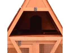 vidaXL Kaninchenstall 152x127x109,5 cm Massivholz Tanne