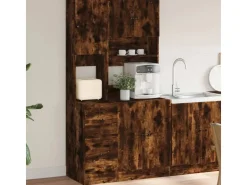 vidaXL Küchenschrank Räuchereiche 95x50x180 cm Holzwerkstoff* Vitrinen