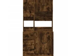 vidaXL Küchenschrank Räuchereiche 95x50x180 cm Holzwerkstoff* Vitrinen
