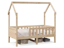 vidaXL Kinderbett Hausbett 70x140 cm Massivholz Kiefer2102249