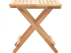 vidaXL Klappbarer Beistelltisch Walnussholz Massiv 50x50x49 cm* Tische