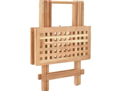 vidaXL Klappbarer Beistelltisch Walnussholz Massiv 50x50x49 cm* Tische