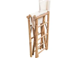 vidaXL Klappbarer Regiestuhl 2 Stk. Bambus und Canvas* Stühle