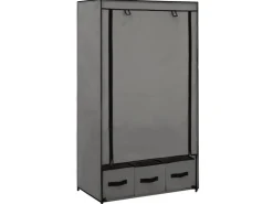 vidaXL Kleiderschrank Grau 87 x 49 x 159 cm Stoff* Schränke