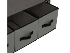 vidaXL Kleiderschrank Grau 87 x 49 x 159 cm Stoff* Schränke