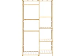 vidaXL Kleiderständer mit Ablagen 100x50x184,5 cm Bambus 4008920