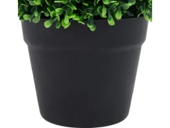 vidaXL Künstliche Buchsbäume 2 Stk mit Topf Kugelform Grün 32 cm* Kunstpflanzen