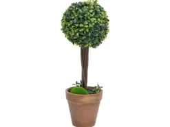 vidaXL Künstliche Buchsbäume 2 Stk mit Topf Kugelform Grün 56 cm* Kunstpflanzen
