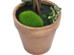 vidaXL Künstliche Buchsbäume 2 Stk mit Topf Kugelform Grün 56 cm* Kunstpflanzen