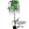 vidaXL Künstliche Glyzinie mit Topf 120 cm