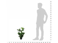 vidaXL Künstliche Hortensie mit Topf 60 cm Weiß* Kunstpflanzen