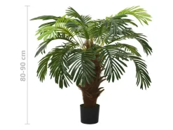 vidaXL Künstliche Palme Cycas mit Topf 90 cm Grün