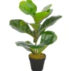 vidaXL Künstliche Pflanze Geigen-Feige mit Topf Grün 45 cm