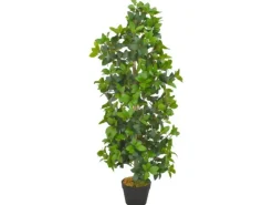 vidaXL Künstliche Pflanze Lorbeerbaum mit Topf Grün 120 cm* Kunstpflanzen