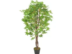 vidaXL Künstliche Pflanze Ahornbaum mit Topf Grün 120 cm* Kunstpflanzen