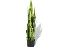 vidaXL Künstliche Sansevieria Bogenhanf mit Topf 90 cm Grün