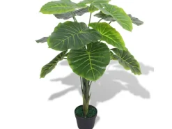 vidaXL Künstliche Taro Pflanze mit Topf 85 cm Grün