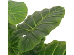 vidaXL Künstliche Taro Pflanze mit Topf 85 cm Grün