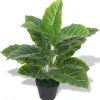 vidaXL Künstliche Taro-Pflanze mit Topf 45 cm Grün* Kunstpflanzen