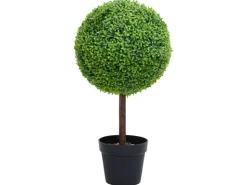 vidaXL Künstlicher Buchsbaum mit Topf Kugelform Grün 50 cm* Kunstpflanzen