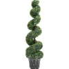 vidaXL Künstlicher Buchsbaum mit Topf Spiralform Grün 117 cm* Kunstpflanzen