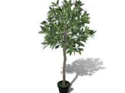 vidaXL Künstlicher Lorbeerbaum mit Topf 120 cm* Kunstpflanzen