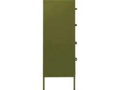vidaXL Kommode Olivgrün 80x35x101,5 cm Stahl