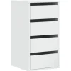 vidaXL Kommode Weiß 40x41x76 cm Holzwerkstoff