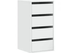 vidaXL Kommode Weiß 40x41x76 cm Holzwerkstoff