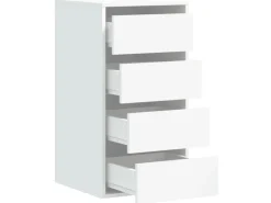 vidaXL Kommode Weiß 40x41x76 cm Holzwerkstoff