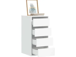 vidaXL Kommode Weiß 40x41x76 cm Holzwerkstoff