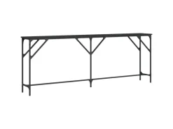 vidaXL Konsolentisch Schwarz 200x29x75 cm Holzwerkstoff