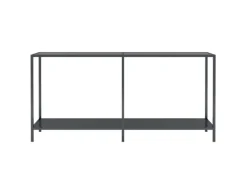 vidaXL Konsolentisch Schwarz 160x35x75,5 cm cm Hartglas* Tische